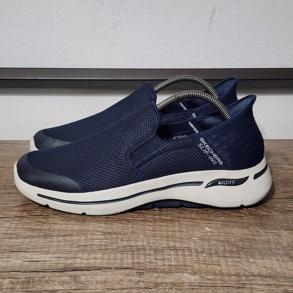 Skechers Other - Skechers Go Walk Arch Fit Hands Free Slip-Ins Men's Shoes Size 10 Blue